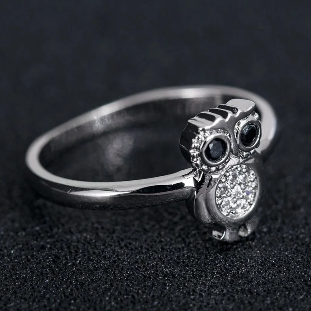 🎁 925 Silver Plated 3A CZ Cute Ring for Men Women, FB16FA1042